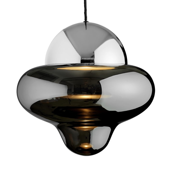 Nutty XL hanglamp, smoke/chroom