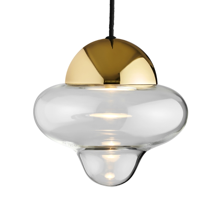 Nutty hanglamp, helder/goud