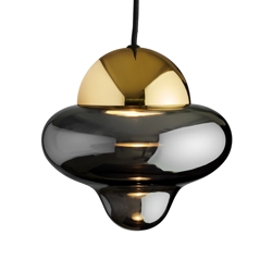 Nutty hanglamp, smoke/goud