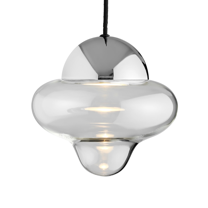 Nutty hanglamp, helder/chroom