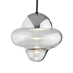 Nutty hanglamp, helder/chroom