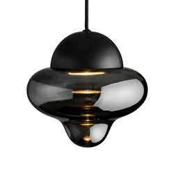 Nutty hanglamp, smoke/zwart
