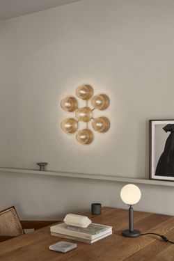 Liila Star wandlamp/plafondlamp, nordic goud/helder