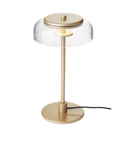 Blossi tafellamp small, nordic goud/helder