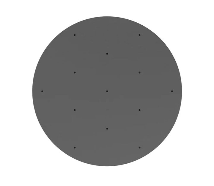 Nuura baldakijn voor 13 hanglampen, rock grijs