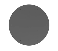 Nuura baldakijn voor 13 hanglampen, rock grijs