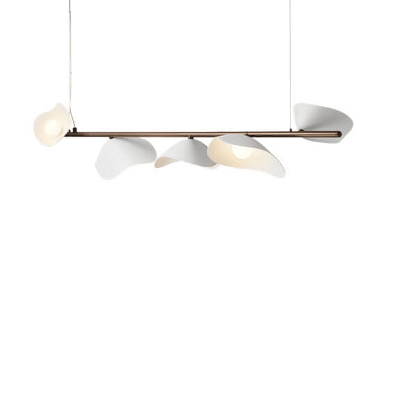 Florii 5 hanglamp, donker brons/wit