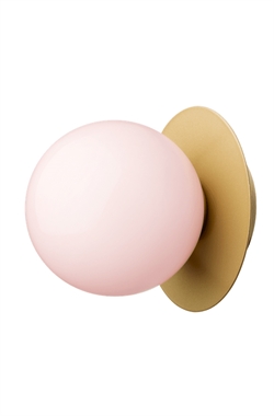 Liila 1 medium wandlamp / plafondlamp, nordic goud/roze
