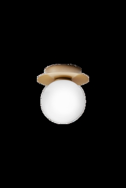 Liila 1 Small wandlamp / plafondlamp IP44, nordic goud/opal