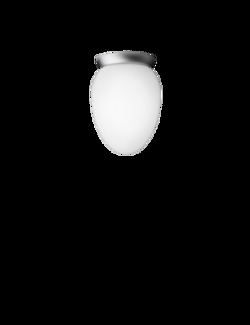 Rizzatto 171 plafondlamp, satin silver/opal