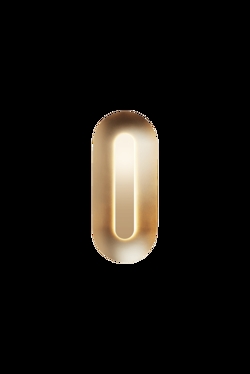 Sasi Large wandlamp, messing