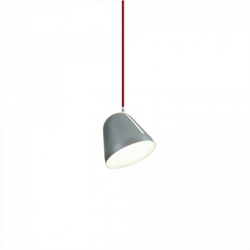 Tilt S hanglamp Ø18, grijs/rood