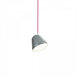 Tilt S hanglamp Ø18, grijs/roze