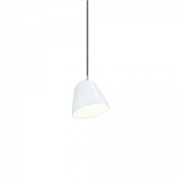 Tilt S hanglamp Ø18, wit/grijs