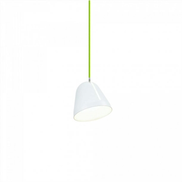 Tilt S hanglamp Ø18, wit/groen