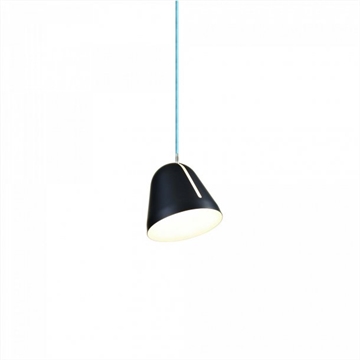 Tilt S hanglamp Ø18, zwart/blauw