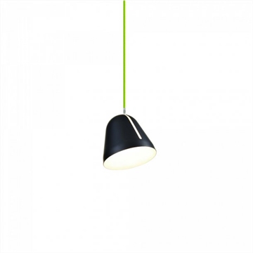 Tilt S hanglamp Ø18, zwart/groen
