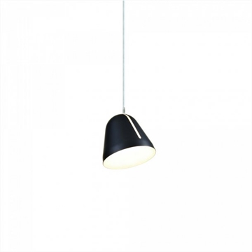 Tilt S hanglamp Ø18, zwart/wit
