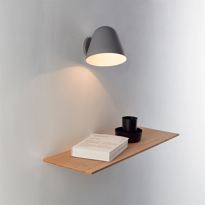 Tilt Short wandlamp, grijs