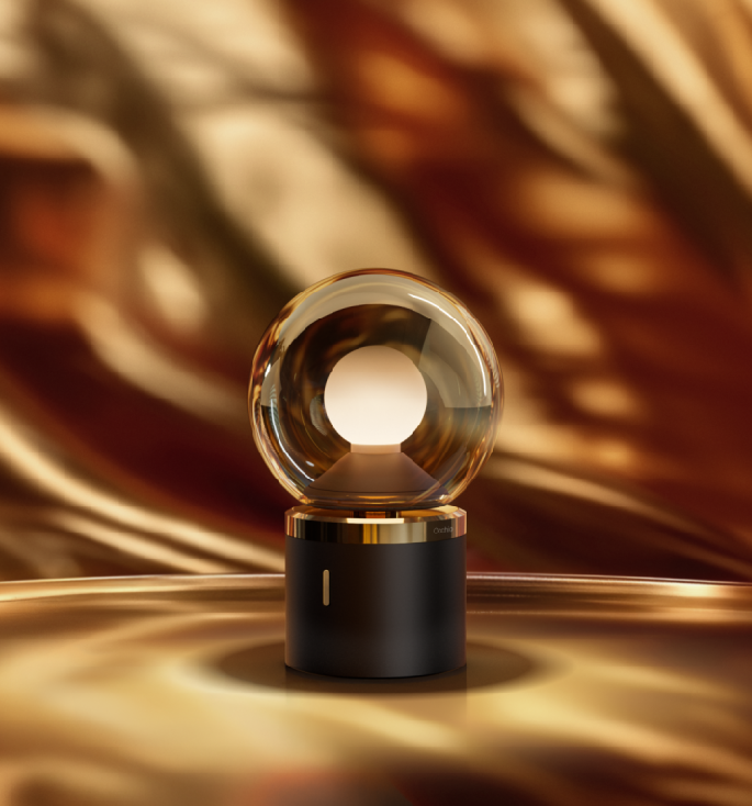 Occhio Luna Pura batterijlamp, gold