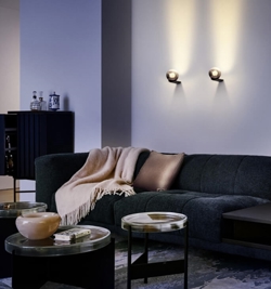 Occhio Luna Parete wandlamp, dark chrome