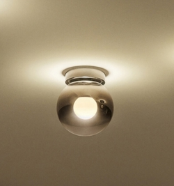Occhio Luna Piena 125 Up plafondlamp, dark chrome