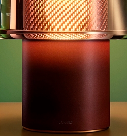 Occhio Era Lusso grande R batterijlamp, rosso, air, rose gold mesh
