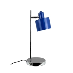 Ocean tafellamp, blauw/chroom