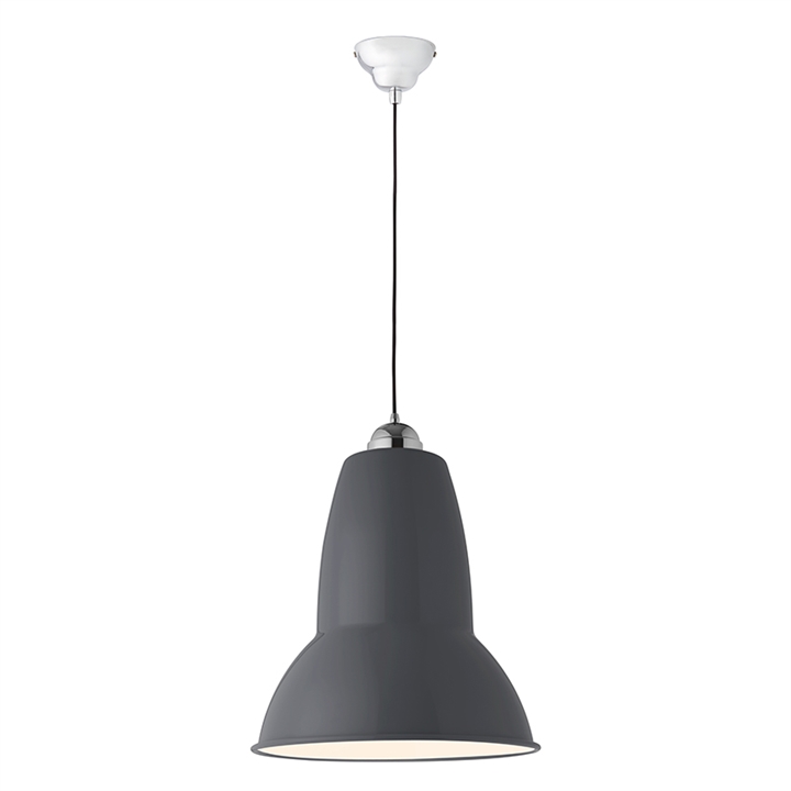 Original 1227 giant hanglamp, glanzend grijs