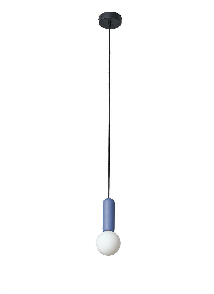 Decor Concrete Mic hanglamp, blauw