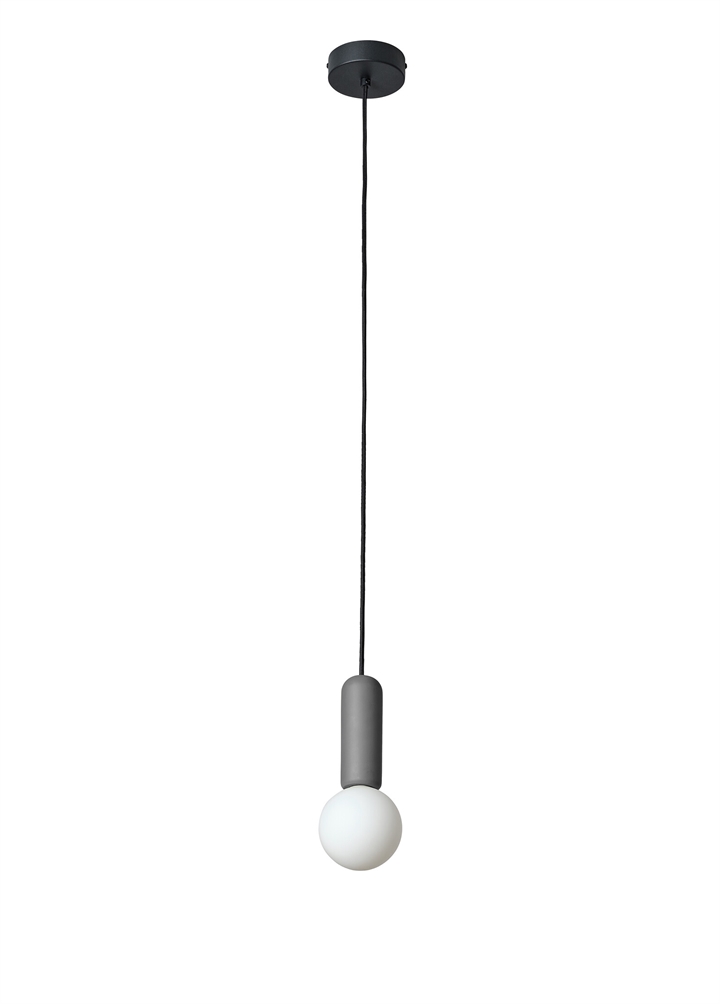 Decor Concrete Mic hanglamp, donkergrijs
