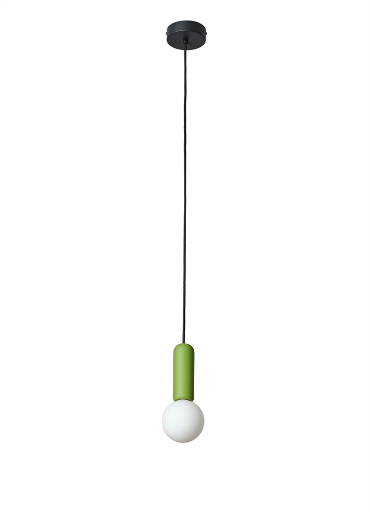 Decor Concrete Mic hanglamp, groen