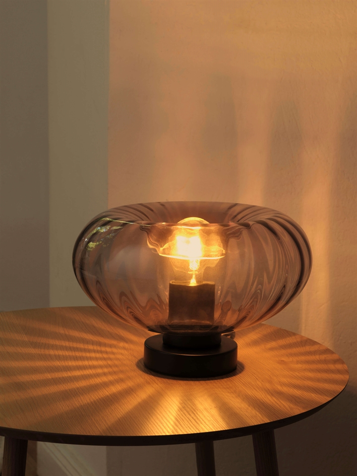 Decor Smoke Glass tafellamp