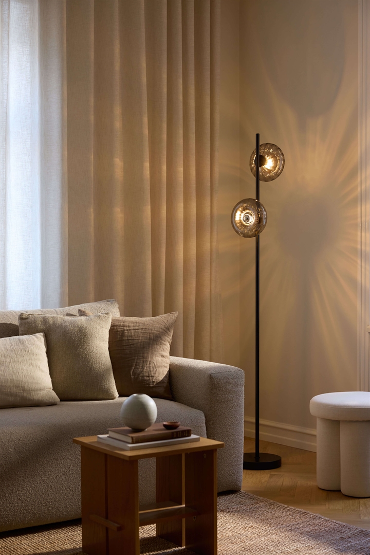 Decor Smoke Glass vloerlamp