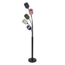 Decor Felt Weaving Cans vloerlamp, multicolor