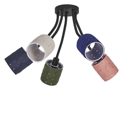 Decor Felt Weaving Cans plafondlamp, multicolor