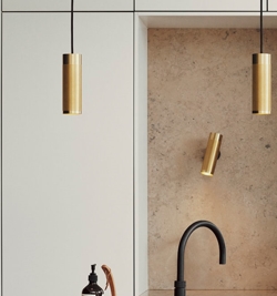 Thorup Copenhagen Patrone hanglamp, messing, 200 mm