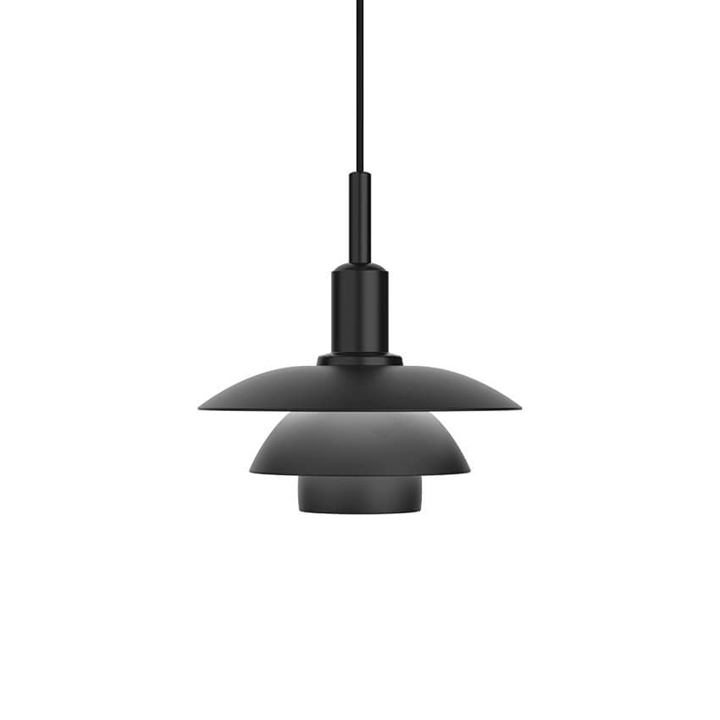 PH 3/3 hanglamp, metaal zwart