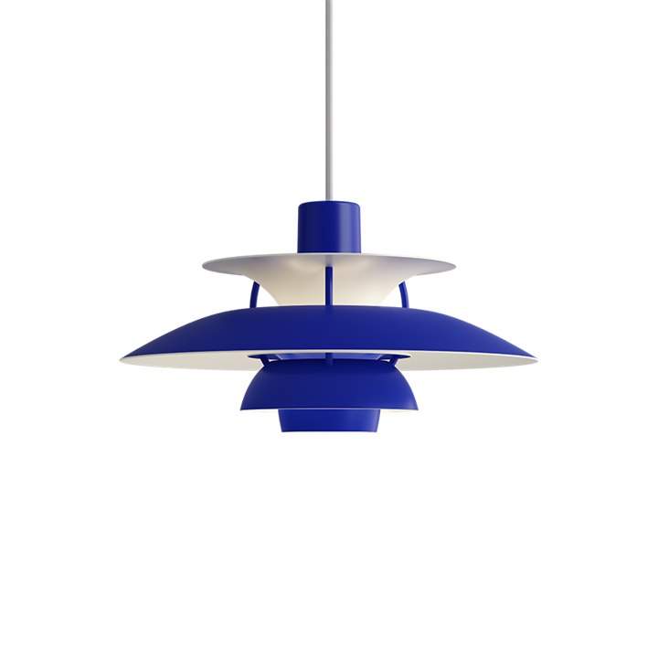 PH 5 Mini hanglamp, monochroom blauw