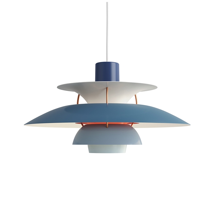 PH 5 hanglamp, tinten van blauw