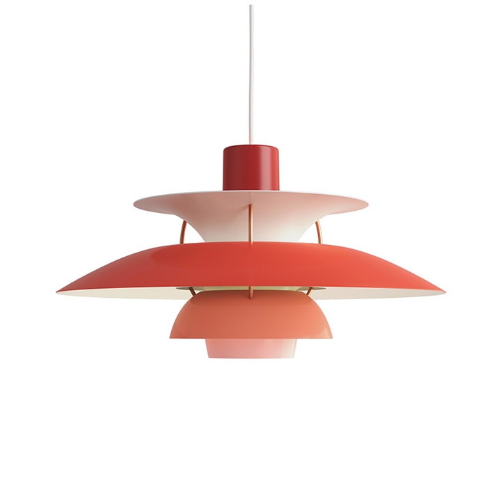 PH 5 hanglamp, tinten van rood