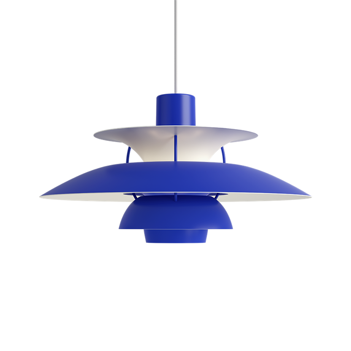 PH 5 hanglamp, monochroom blauw