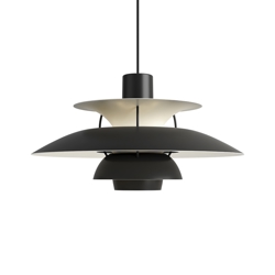 PH 5 hanglamp, monochroom zwart