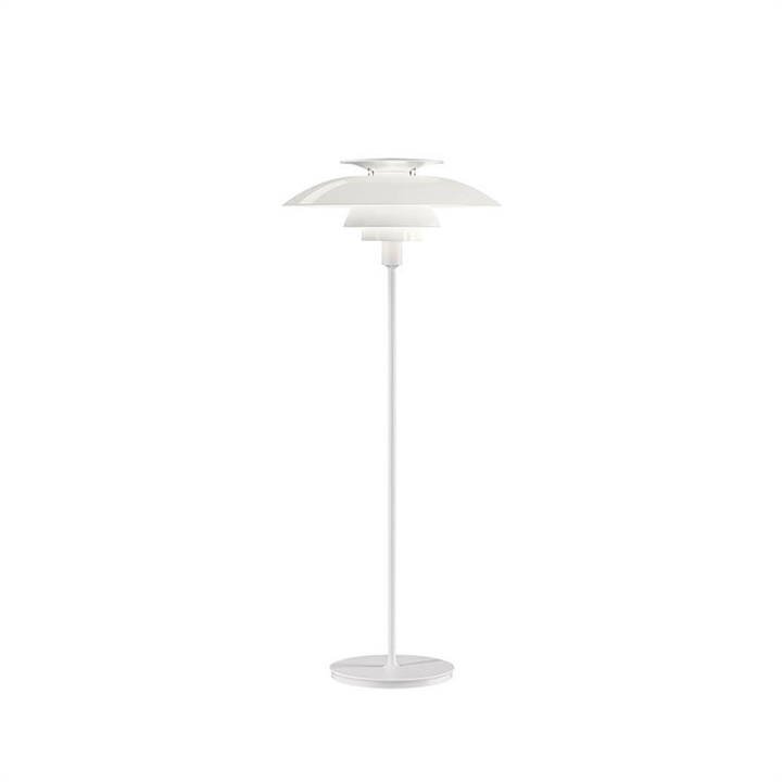 PH 80 vloerlamp on/off, wit opaal acryl/wit