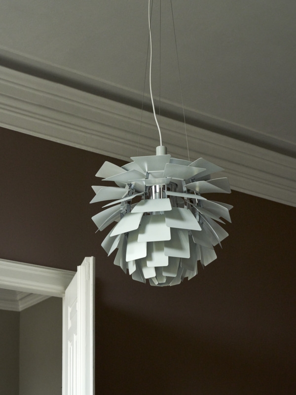 PH Artichoke Ø60 hanglamp, dusty green/chroom