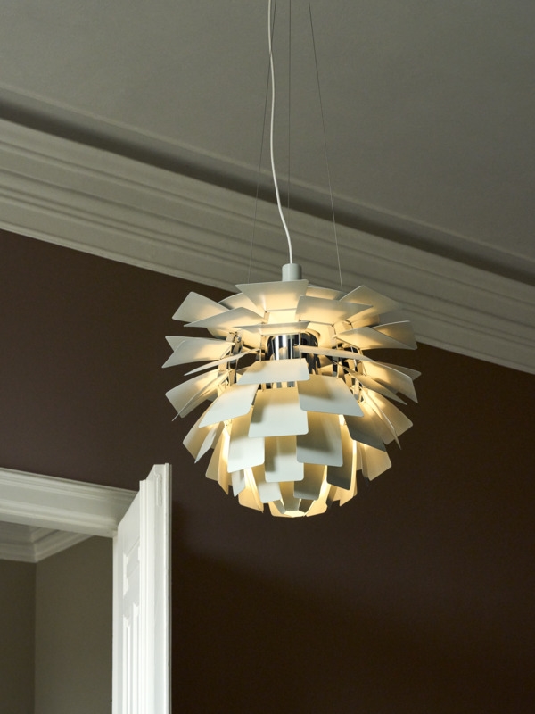 PH Artichoke Ø60 hanglamp, dusty green/chroom