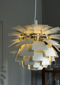 PH Artichoke Ø60 hanglamp, dusty green/messing