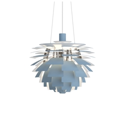 PH Artichoke Ø48 hanglamp, dusty blue/chroom