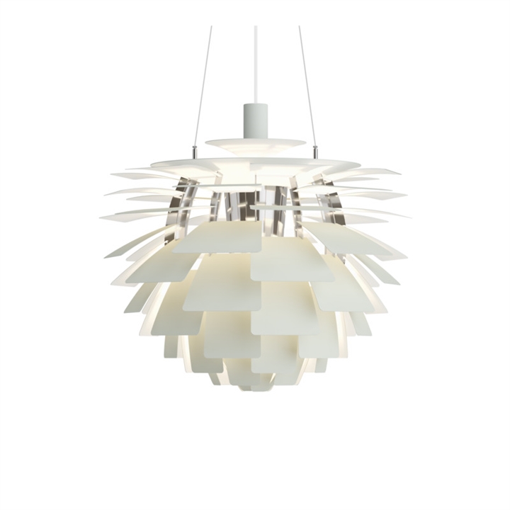 PH Artichoke Ø60 hanglamp, dusty green/chroom