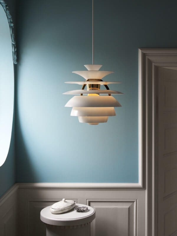 PH Snowball hanglamp, soft white/messing